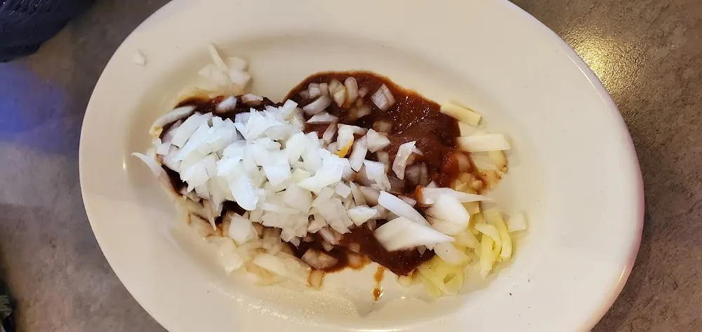 Cheese Enchilada with Onions