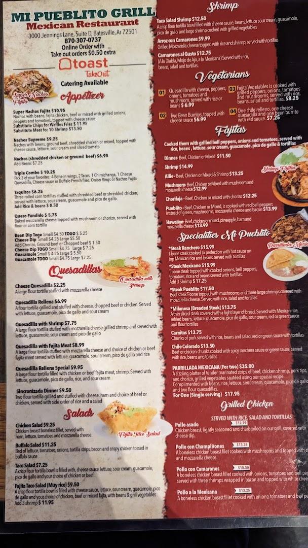 Mi Pueblito Mexican Restaurant ( Batesville, Ar)