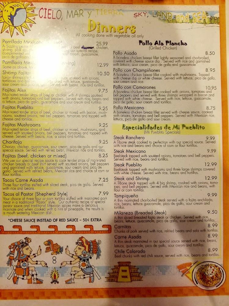 Mi Pueblito Mexican Restaurant ( Batesville, Ar) Menu image 4